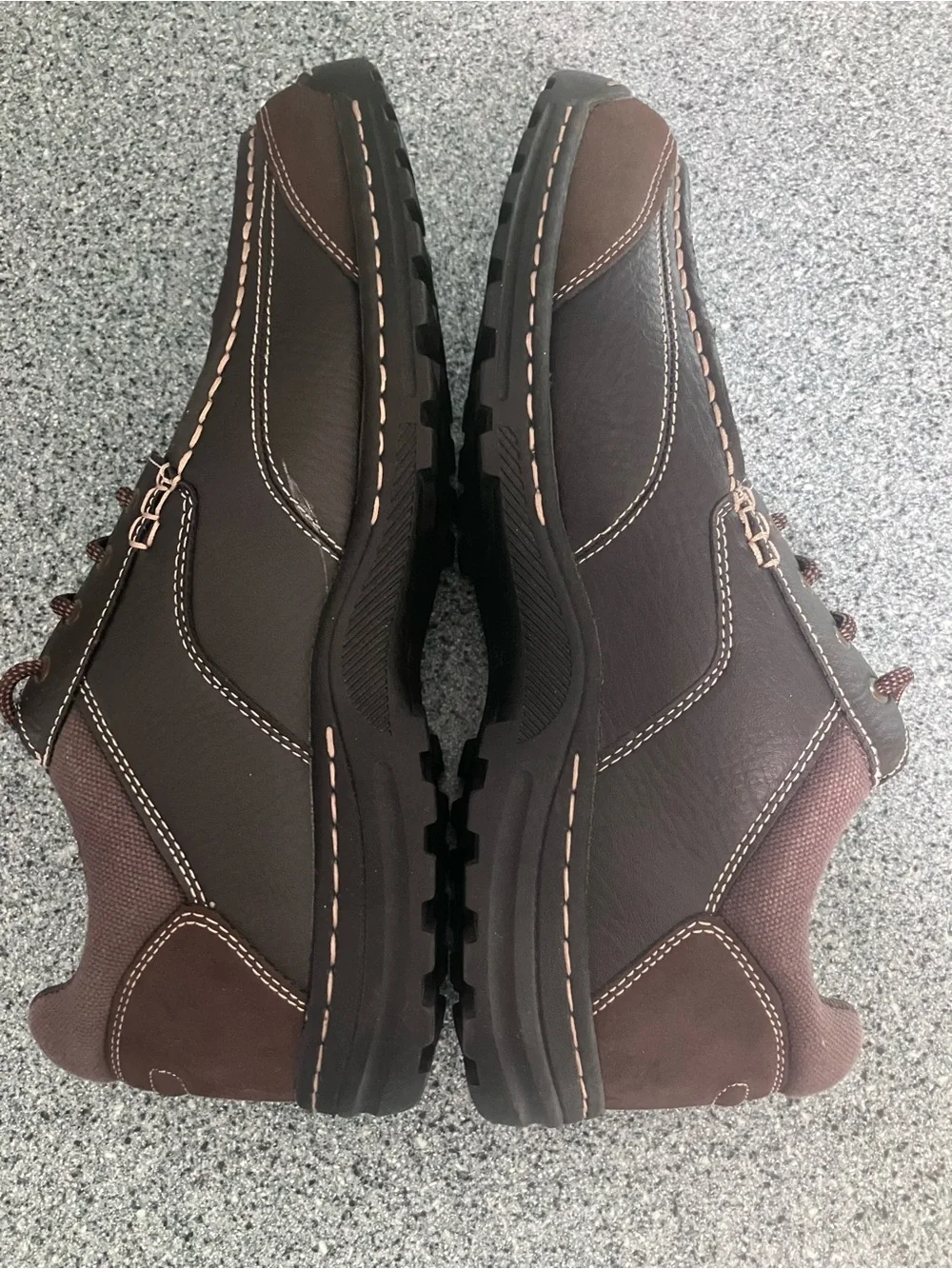 G.H. Bass & Co. Dark Brown Leather Moc Toe Boat Shoes